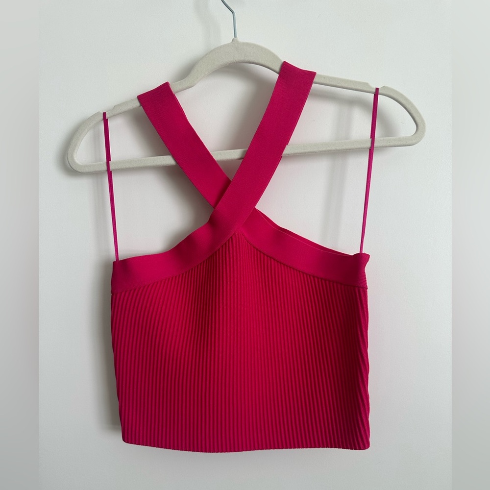 Debut criss cross halter tank (M/L)